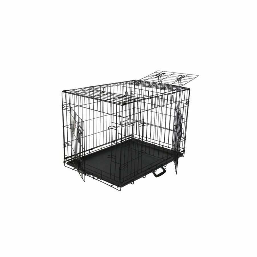 Hot * Go Pet Club 3-Door Metal Dog Crate With Divider, 36 In.