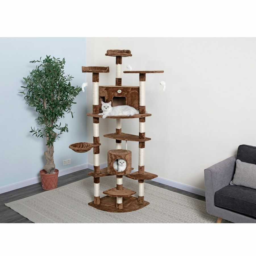 Best * Go Pet Club 80 In. Cat Tree, Brown