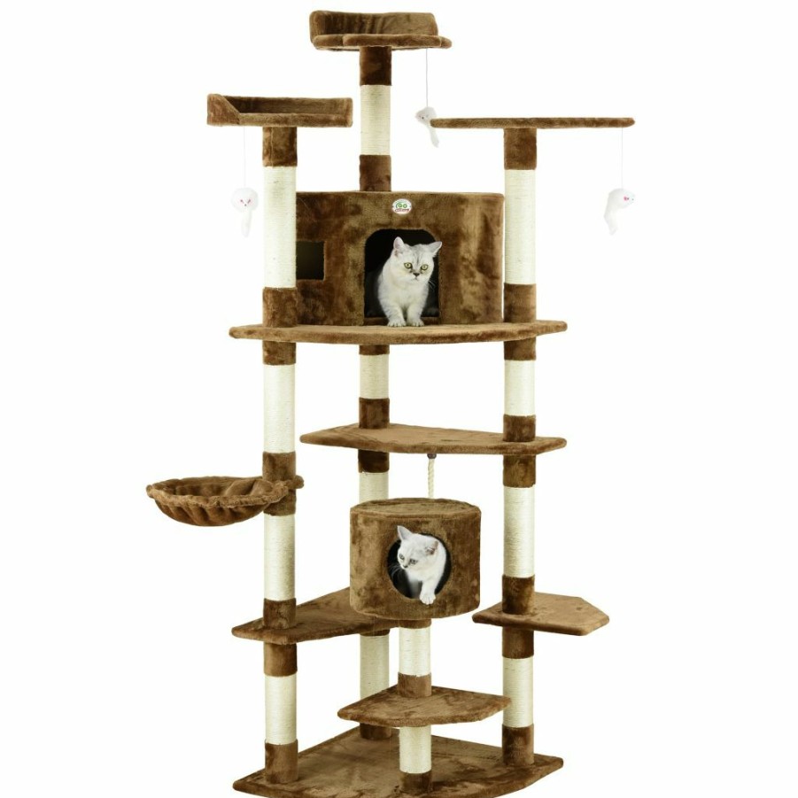 Best * Go Pet Club 80 In. Cat Tree, Brown