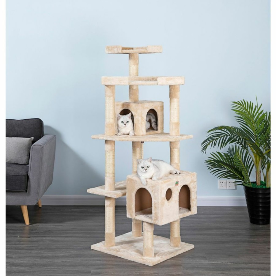 Best * Go Pet Club 60.5 In. Cat Tree Condo Scratcher Post