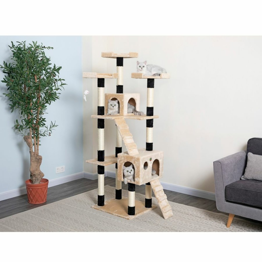 Clearance * Go Pet Club 72 In. Cat Tree, Black