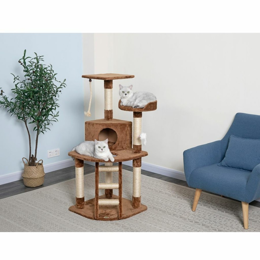 Wholesale * Go Pet Club 47.5 In. Cat Tree Condo Furniture, Brown