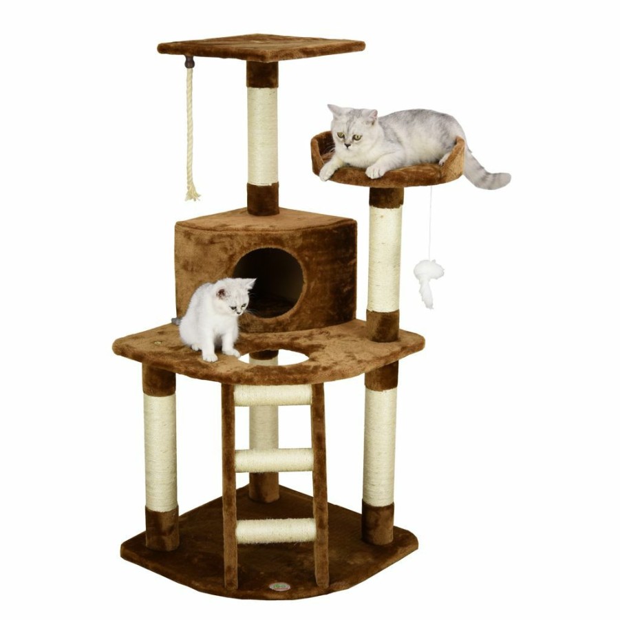 Wholesale * Go Pet Club 47.5 In. Cat Tree Condo Furniture, Brown