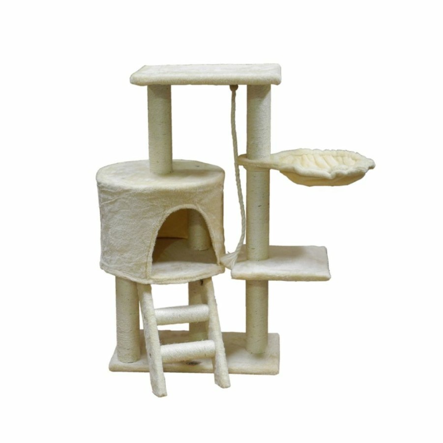 Wholesale * Go Pet Club 38 In. Cat Tree Condo Furniture, Beige