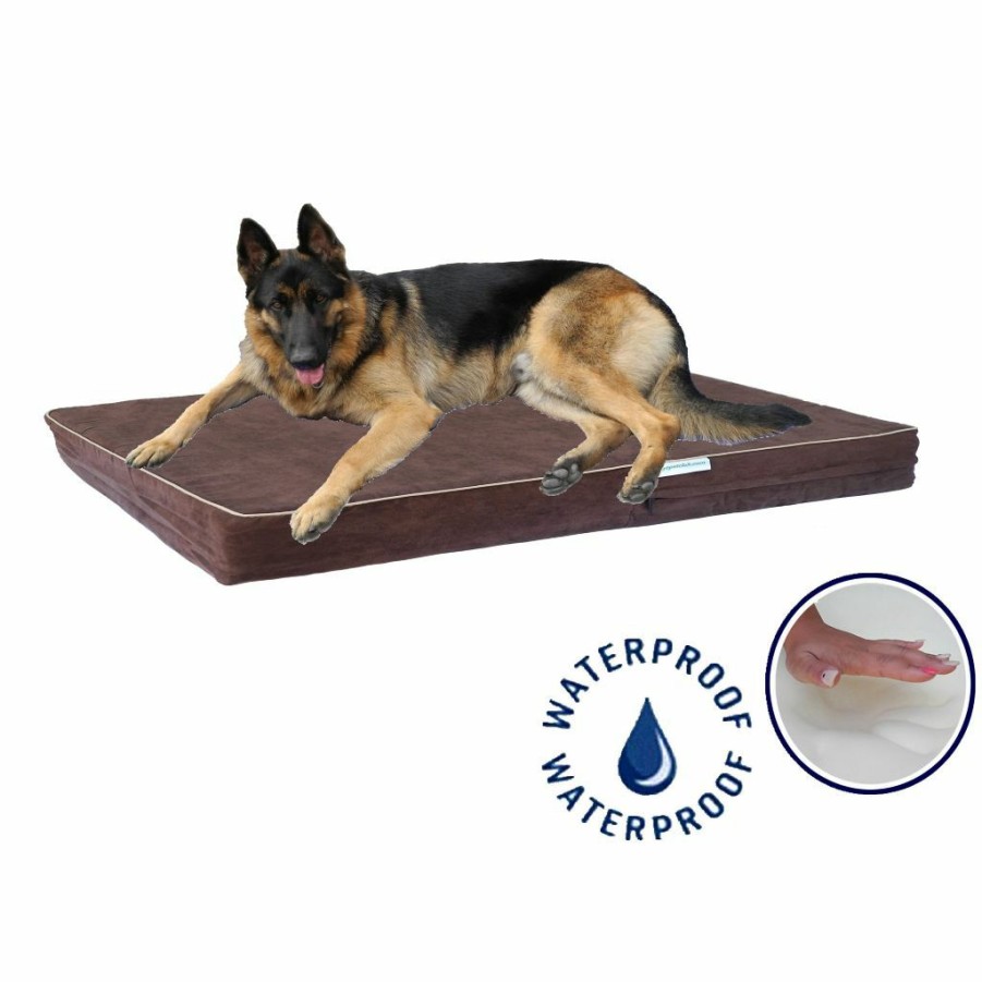 New * Go Pet Club Solid Memory Foam Orthopedic Mattress Dog Bed With Waterproof Cover, Bb-44