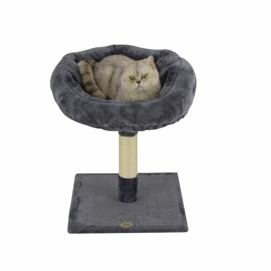 Wholesale * New! Go Pet Club 18 In. Cat Tree Perch With Sisal Scratching Post, Compressed Wood, Faux Fur Finish