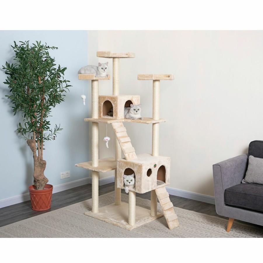 Online * Go Pet Club 72 In. Cat Tree, Beige