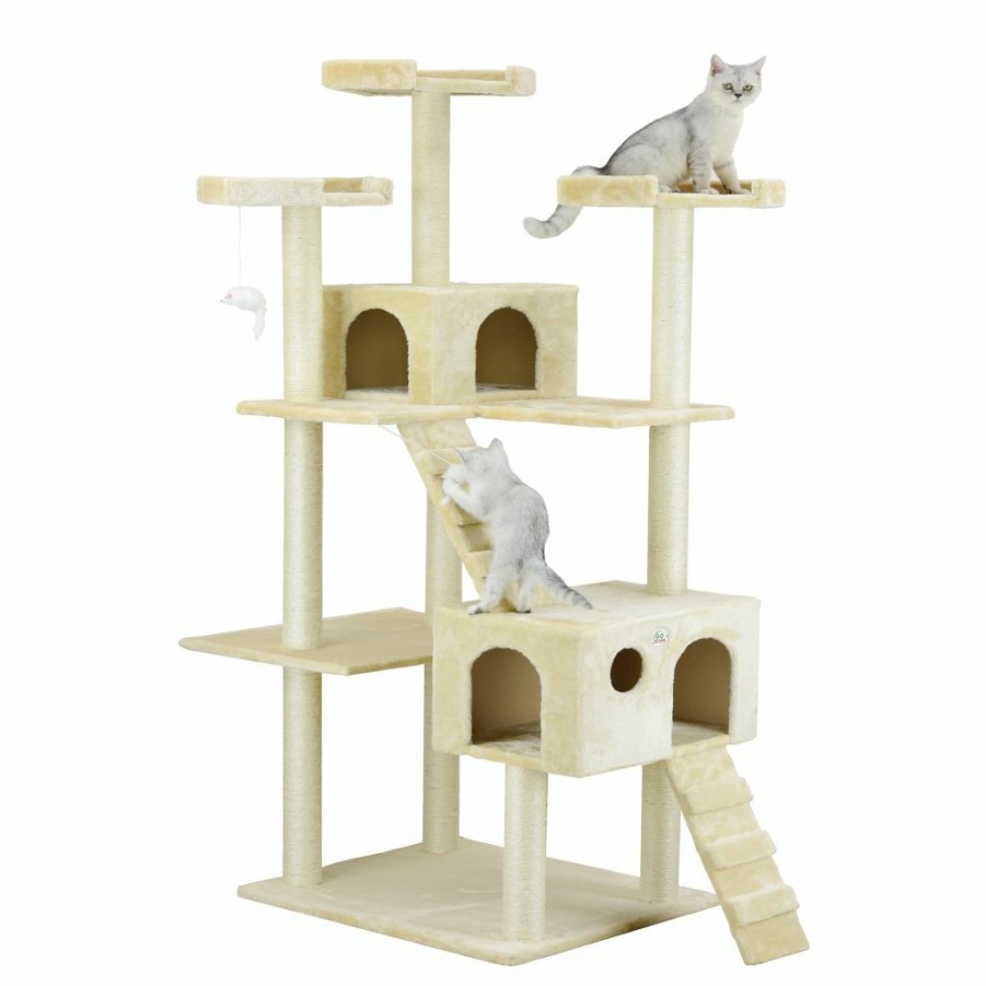 Online * Go Pet Club 72 In. Cat Tree, Beige