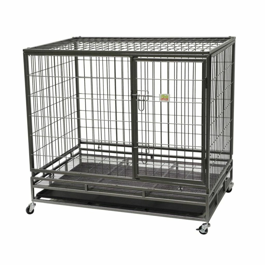 Wholesale * Go Pet Club Heavy-Duty 1-Door Metal Pet Crate, 43 In.