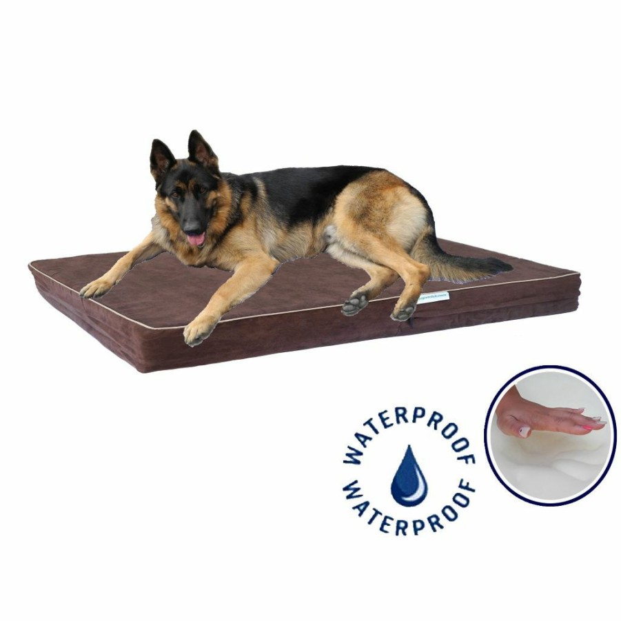 Online * Go Pet Club Solid Memory Foam Orthopedic Mattress Dog Bed With Waterproof Cover, Bb-55