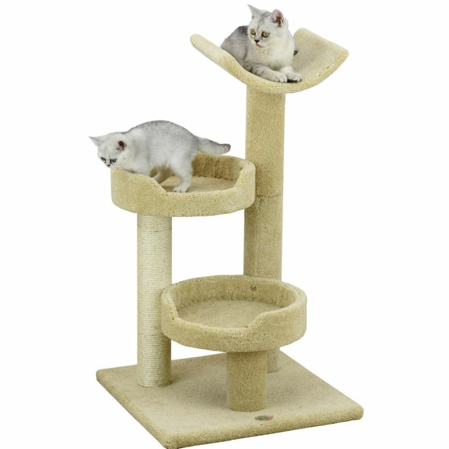 Clearance * Go Pet Club 37 In. Premium Carpeted Cat Tree Furniture