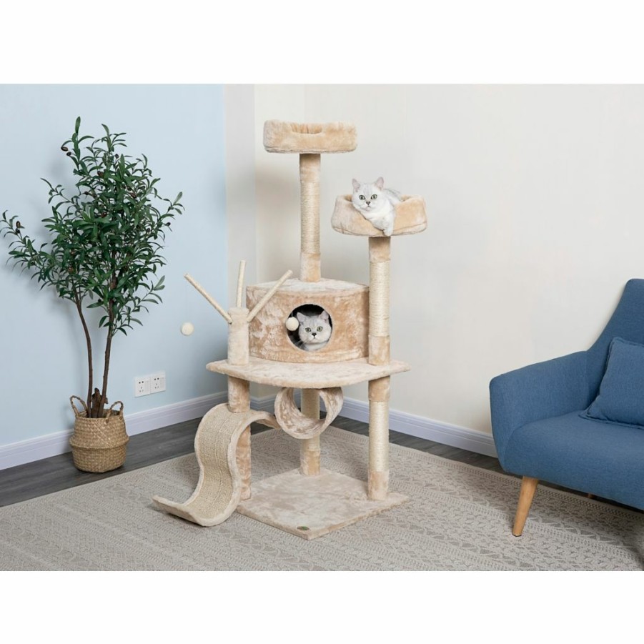 Hot * Go Pet Club 55 In. Cat Tree Condo Furniture, Beige