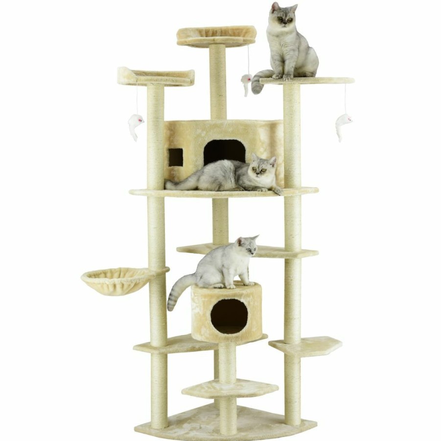 Online * Go Pet Club 80 In. Cat Tree, Beige