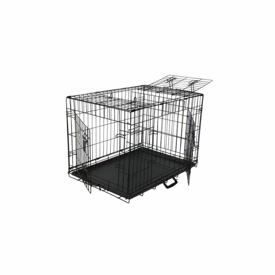 Wholesale * Go Pet Club 3-Door Metal Dog Crate With Divider, 30 In.