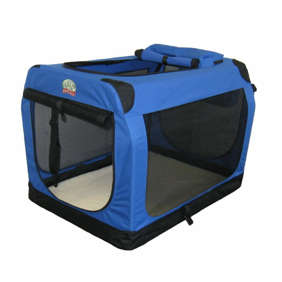 New * Go Pet Club Polyester Soft Portable Pet Carrier Blue