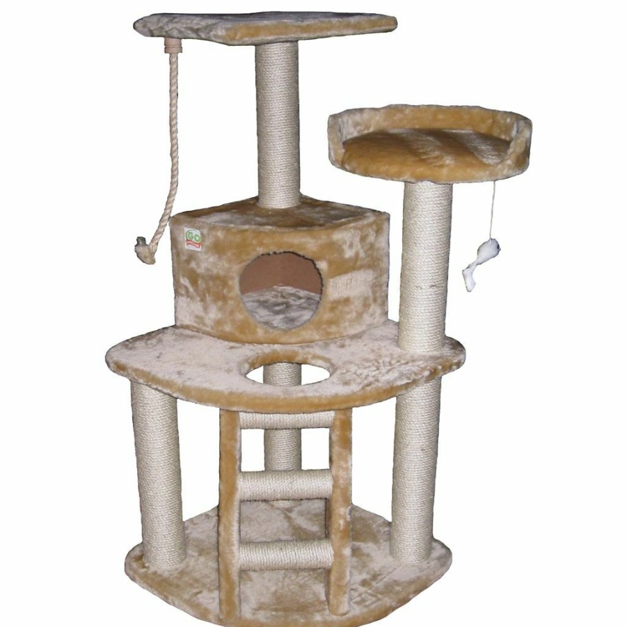 Wholesale * Go Pet Club 47.5 In. Cat Tree Condo Furniture, Beige