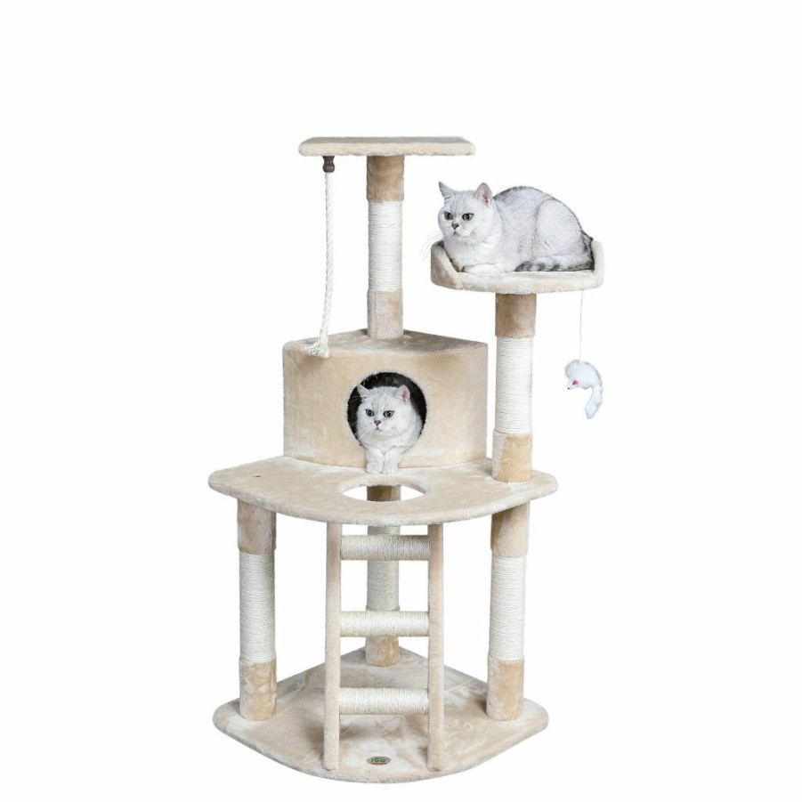 Wholesale * Go Pet Club 47.5 In. Cat Tree Condo Furniture, Beige