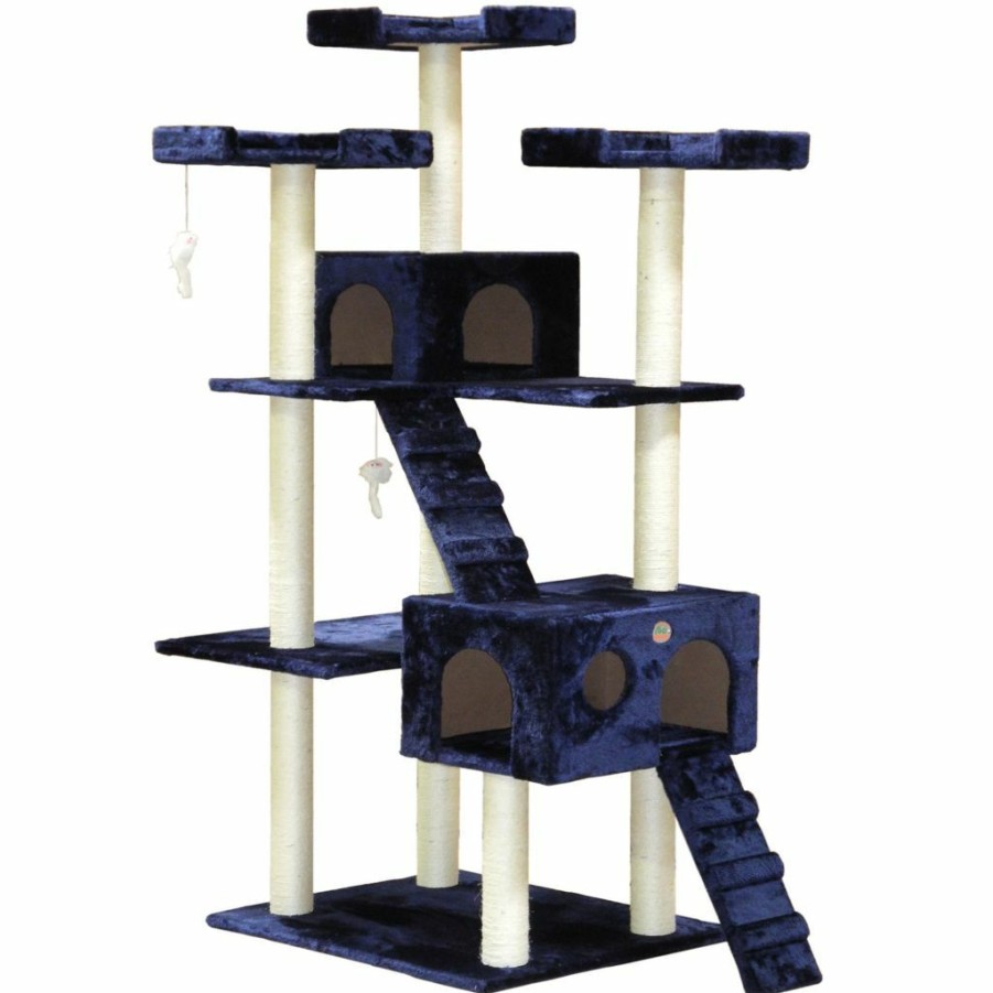 Best * Go Pet Club 72 In. Cat Tree, Blue