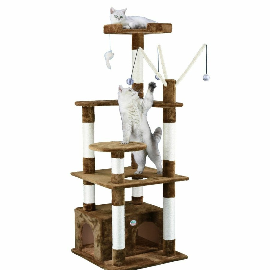 Online * Go Pet Club 65.5 In. Cat Tree, Brown