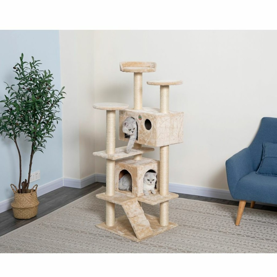 Best * Go Pet Club 53 In. Cat Tree Condo Scratcher