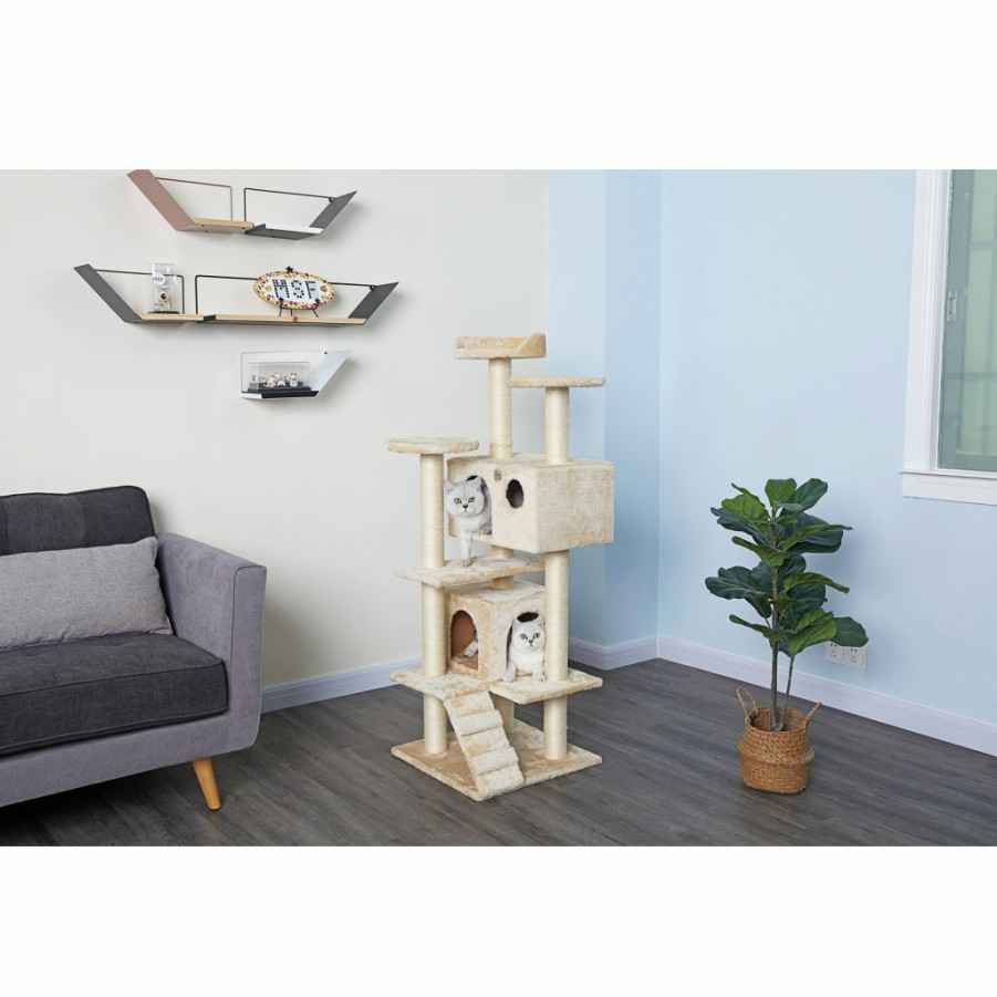 Best * Go Pet Club 53 In. Cat Tree Condo Scratcher