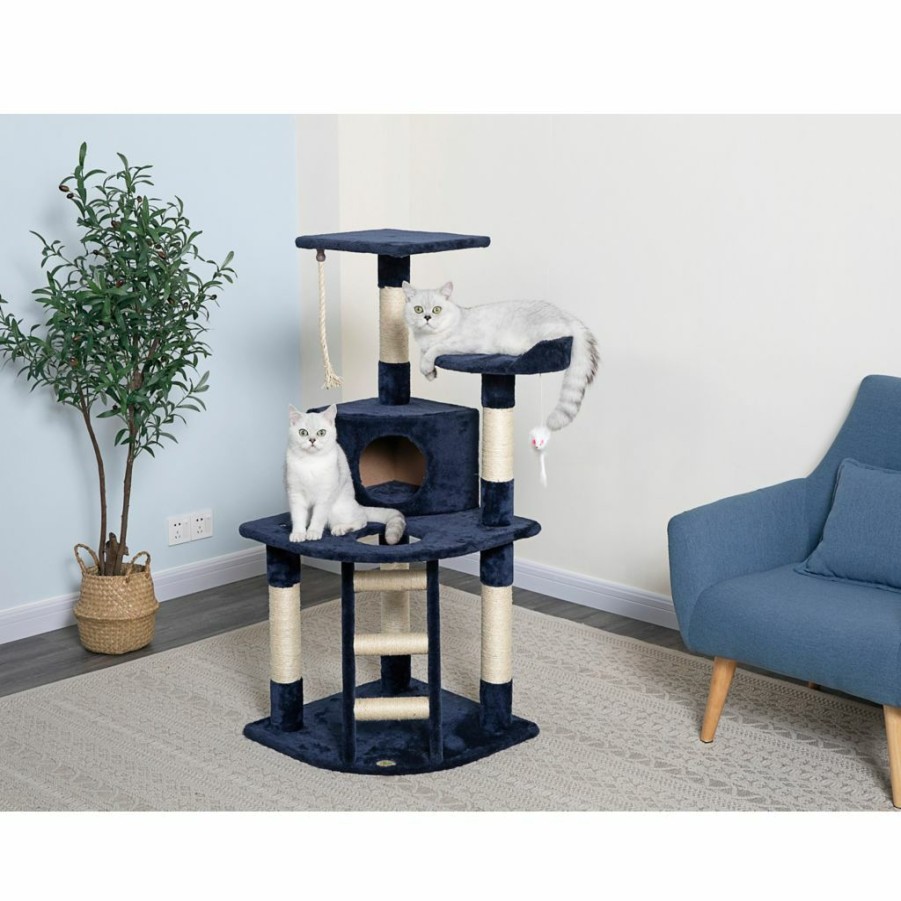 Wholesale * Go Pet Club 47.5 In. Cat Tree Condo Furniture, Blue