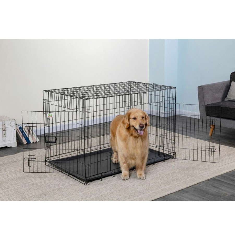 Online * Go Pet Club 2-Door Metal Dog Crate With Divider, 48 In.