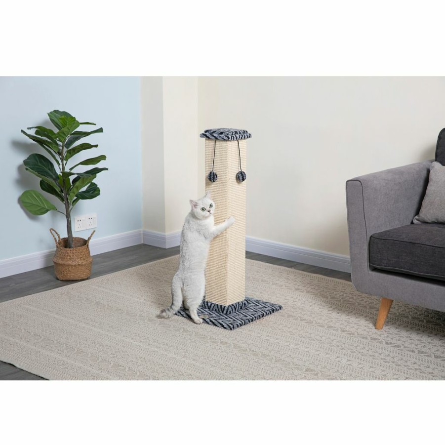 Best * Go Pet Club Cat Scratching Post, 35 In., Grey