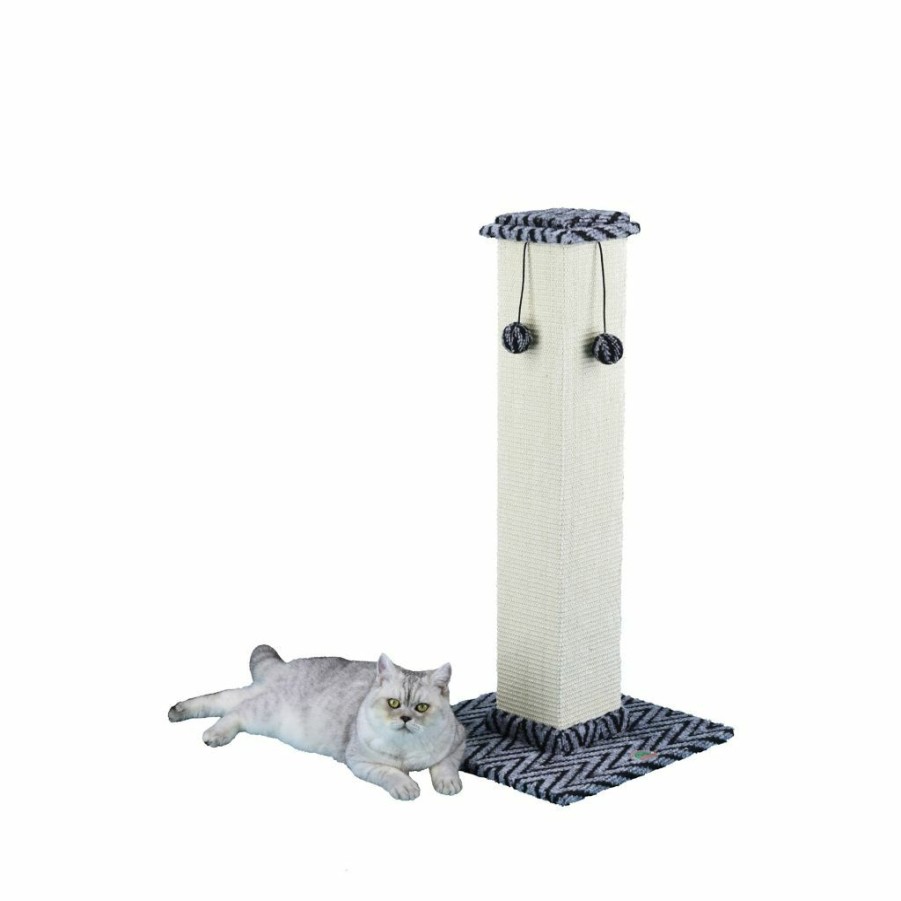 Best * Go Pet Club Cat Scratching Post, 35 In., Grey