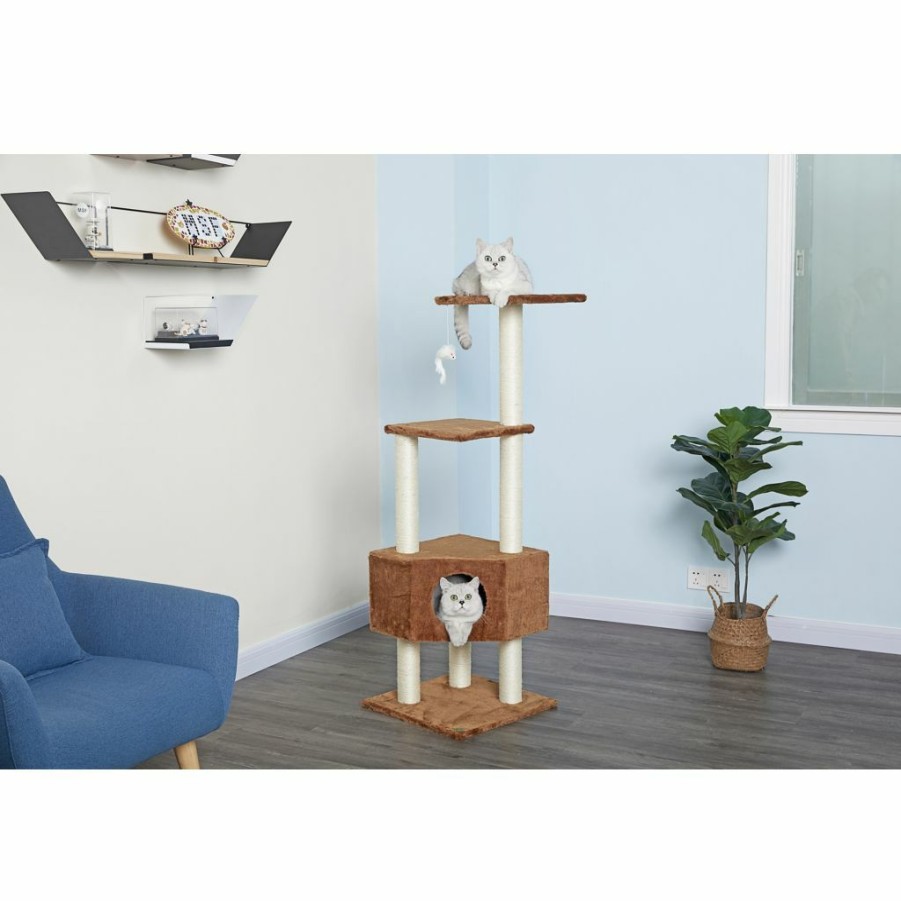 Clearance * Go Pet Club 51 In. Cat Tree Condo Scratcher Post