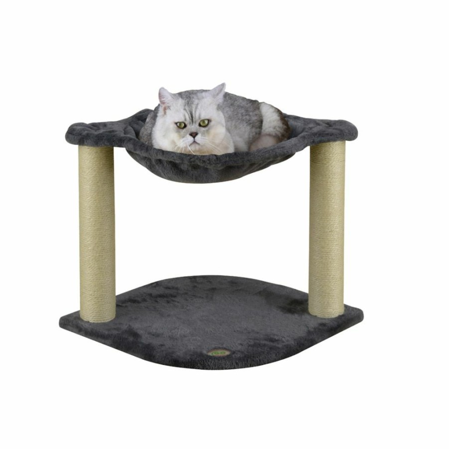 Best * New! Go Pet Club 18 In. Cat Tree House With Sisal Scratching Post, Compressed Wood, Faux Fur Finish