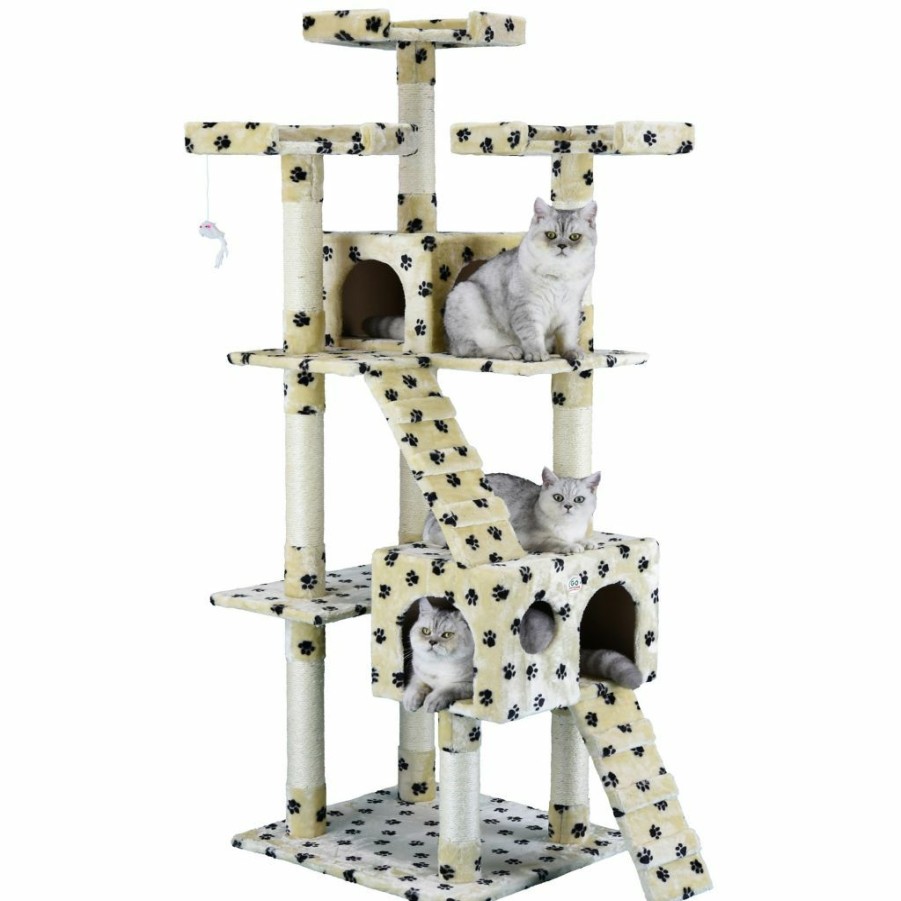 Hot * Go Pet Club 72 In. Paw Print Cat Tree