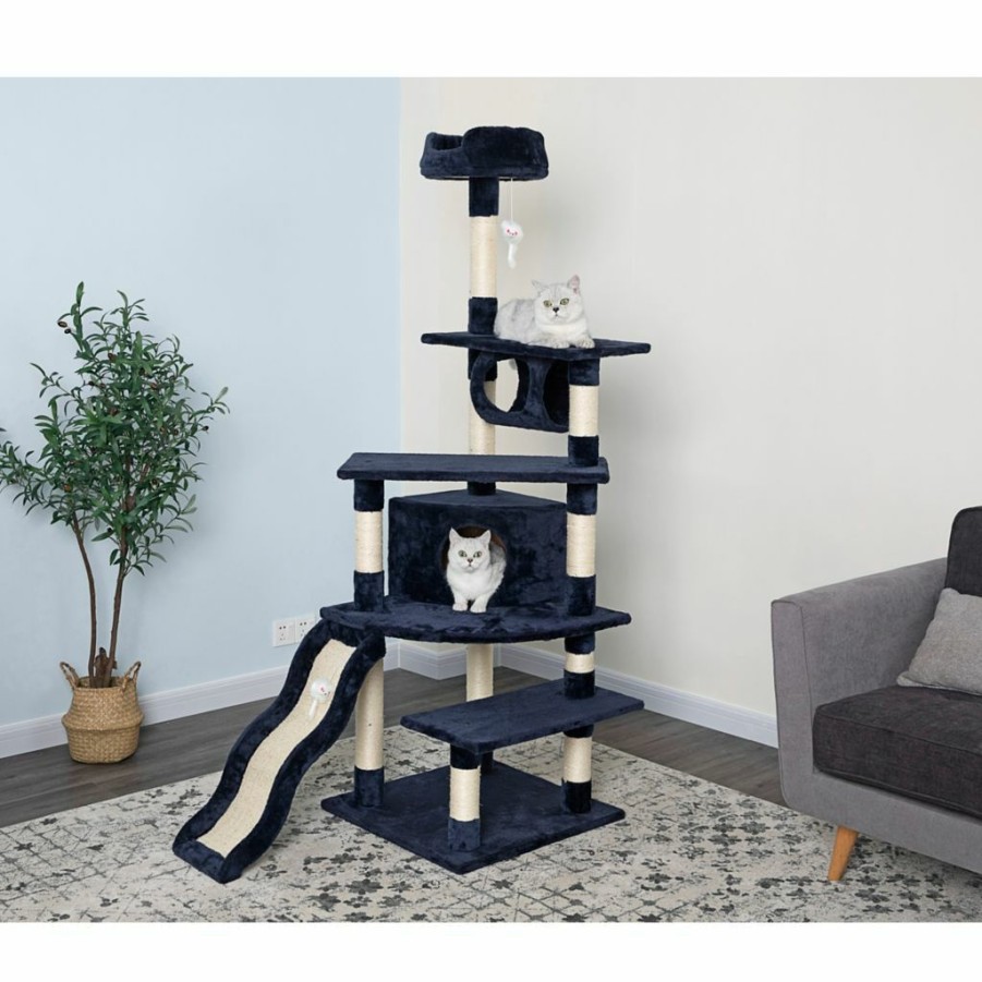 New * Go Pet Club 70 In. Cat Tree Condo Furniture